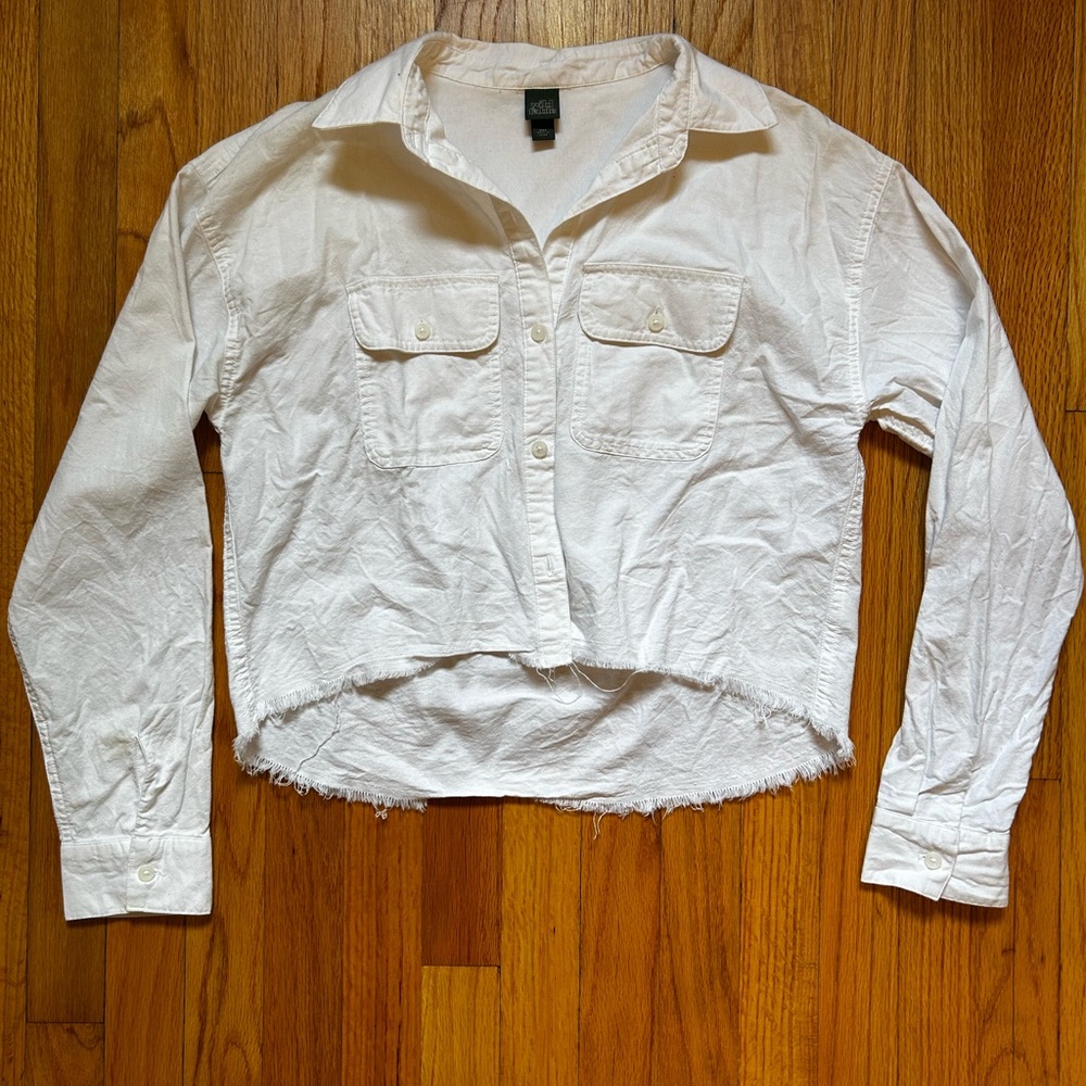 Wild Fable White Button Down Shirt